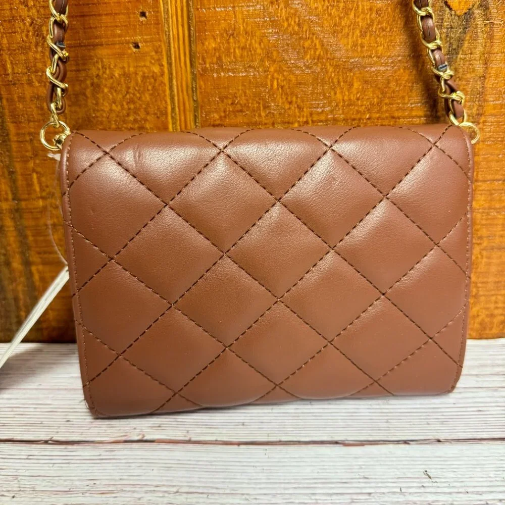 URBAN EXPRESSIONS Wendy Quilted Crossbody - Chocolate - Picture 2 of 6